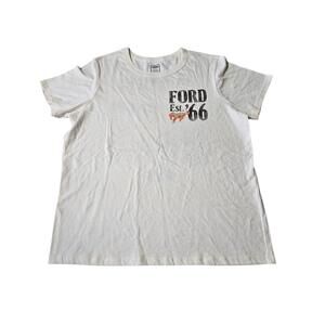 Ford Est. '66 White Graphic T-Shirt LG
